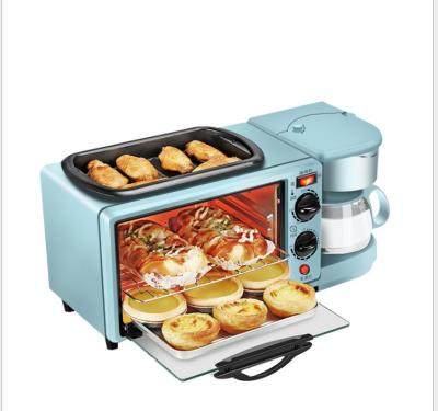 China Hotel home multifunctional three-in-one commercial electric breakfast machine coffee oven toaster oven mini omelet gift for sale