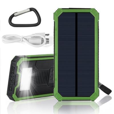 China OEM Logo Universal Powerbanks 30000mAh Waterproof Portable Solar Charger Solar Power Bank Solar Panel Charging For Charging All Mobile Phones for sale