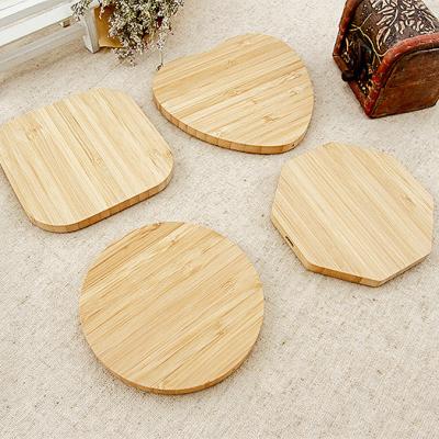 China Portable Cell Phone Charger 5w Bamboo Wireless Charger Charging Pad For All Mobile Phones Magnetic Suction Wireless Charger for sale