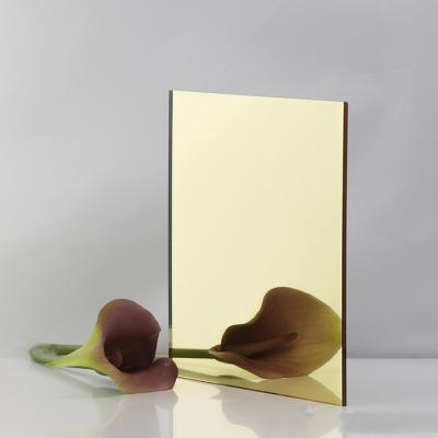 China Gold Non-Toxic Acrylic Self Adhesive Mirror Sheet Acrylic Mirror Sheet for sale