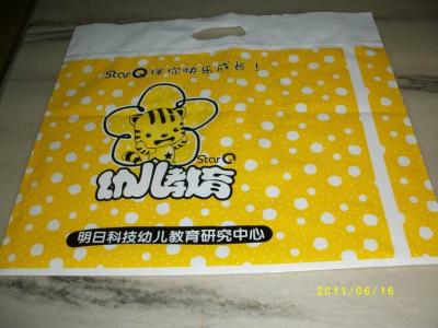 China Printing LDPE/HDPE plastic handbag 30*30cm with ziplock for promotion packaging for sale