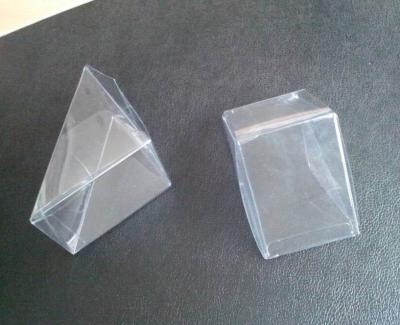 China New product clear plastic box triangle box gift box folding up box for sale