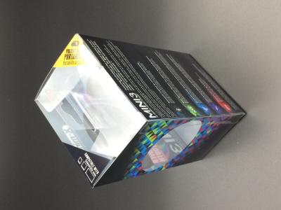 China Plastic print folding up box clear plastic boxes custom size  for packaging electronic product for sale