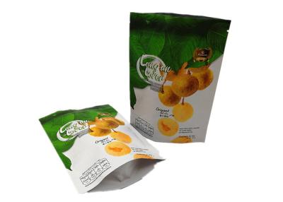 China Beautiful printing food packaging sachet with zipper and clear window for sale