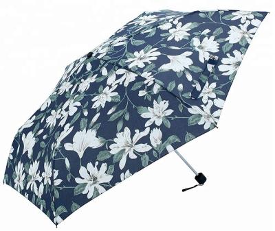 China Minimalist Umbrella Mini Pocket Umbrella Customizable Portable Ultra 5 Fold Flat Bone Logo for sale