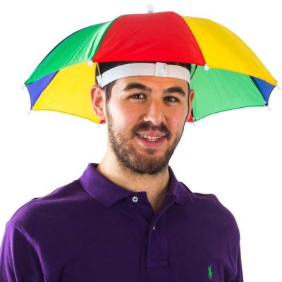 China All In 1 Factory Direct Sales Customized Logo Printed Clear Umbrella Hat for sale