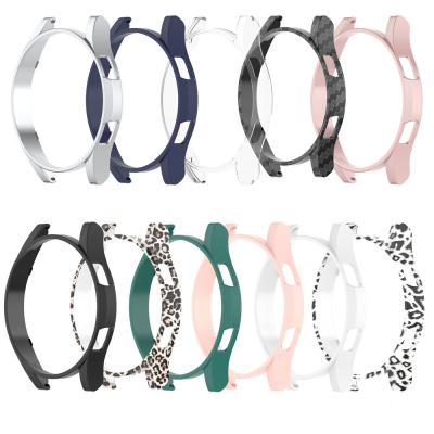 China Good Fashionable Cover Device For Samsung Watch 4 40/44 Mm Half-pack Style PC Hard Plastic Hollow Watch Cases for sale