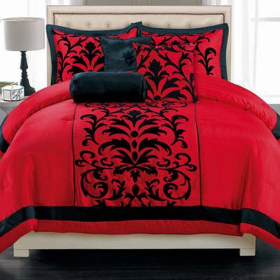 China Wholesale Designer Folded Comforter Large Set Luxury Festive Red Comforter Sets Bedding for sale