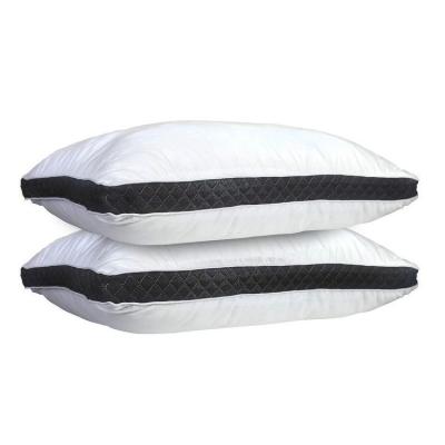 China Good Selling Inflatable Cotton Pillow Filling 100% Polyester Soft Neck Stitched Pillow for sale