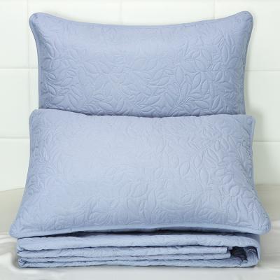 China Folded Wholesale Comforter Sets Luxury Blue Bed Sheet Plain Bedding Set King Size for sale