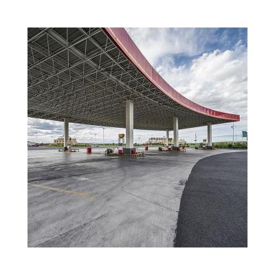 China oil station canopy / china design shed steel structure prefab gas station canopy structures prefab gas station for sale