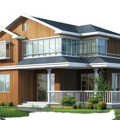 China Steel Fabricated Light Steel House Villa Steel Structure House Prefab Luxury Villa House Prefab Home for sale