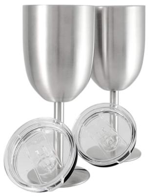 China Viable Most Popular Items 13oz Stainless Steel Vacuum Wine Goblet Mug With Lid for sale