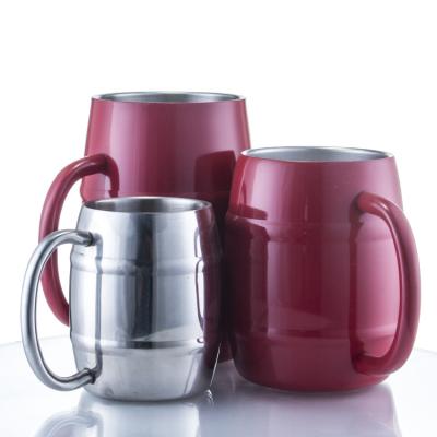 China 24 oz 25 oz 26 oz Vacuum Stainless Steel Beer Mug Sustainable Double Walled Cold Mugs for sale