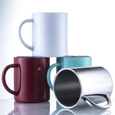 China Gift Viable Insulated Red Stainless Steel Suction Lock Coffee Cup Mug for sale