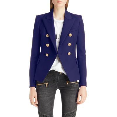 China Wholesale Breathable Crossed Solid Women Ladies Fashion Casual Blazers for sale