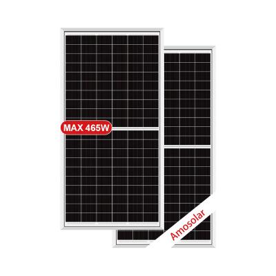 China Solar Power System 25 Years Warranty A grade Mono 42V 455w 460w 465w Mono Solar Panels For Off Grid Battery Solar System for sale