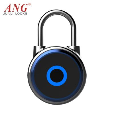 China High Security 2021 New Products China Security Mini Electronic Blue Tooth Keyless Durable Biometric Fingerprint Smart Padlock for sale