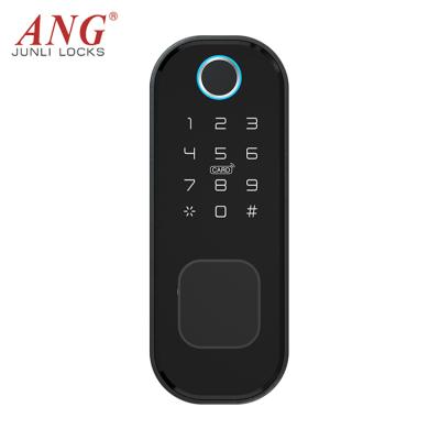 China Durable High Security Aluminum Alloy Cover Fingerprinter Smart Electronic Door Locks for sale