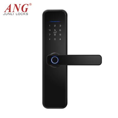 China High Security Durable Fingerprint Aluminum Wireless Alexa Smart Door Lock Keyless Ttlock Numeric Keypad Wireless Biometric App for sale