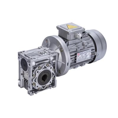 China Drip-proof YONGKUN NMRV series worm gear motor speed reducer electric motors with reduction gearbox for sale