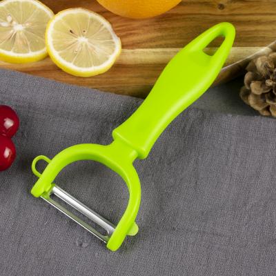 China New High Quality Sustainable Viable Kitchen Instruments PP Handle Fruit and Vegetable Tools Stainless Steel Fruit Peeler for sale