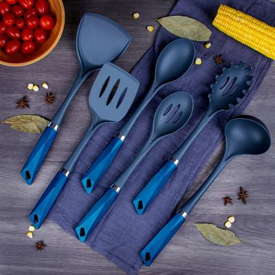 China 7pcs Viable PP Handle Western Stainless Steel Kitchen Cookware Instrument Utensil Set Accessories Tool Kit for sale