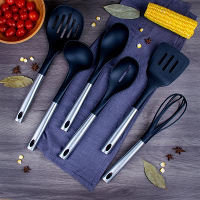 China Durable Durable 7 Pieces Kitchen Tools Nonstick Handle Stainless Steel Utensil Tools Kitchen Set Kitchen Utensil Tools for sale