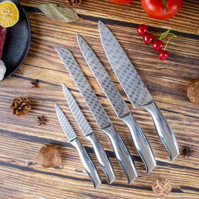 China Wholesale Sustainable Chef's Kitchen Knife Set 5 PCS Stainless Steel for sale