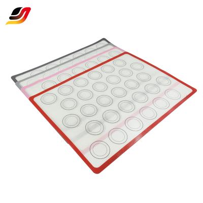 China Non-stick baking mat 42*29.5cm, durable silicone silicone rubber with fiberglass, non-toxic silicone rubber with fiberglass cloth inside for sale