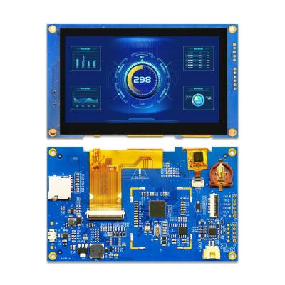 China 250 Cd/M2 Single Touch Display 480x272 Touch Screen Modules 4.3 Inch Driver IC T5L0 for sale