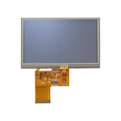 Κίνα 4.3 Εικονική οθόνη 400 Cd/M2 LCD Ανθεκτική οθόνη αφής 40 πιν RGB Interface προς πώληση