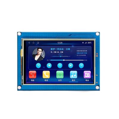 China 3.5 Inch Uart Touch Screen 480X320 Resistance Touch Screen 250 Cd/m2 Driver IC ILI9486 for sale