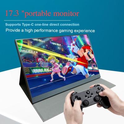 China 1920x1080 Draagbaar LCD-scherm 17,3 inch Draagbaar monitor voor laptop Te koop