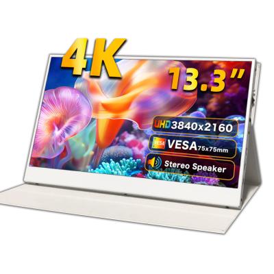 China 13.3 inch draagbare lcd-monitor 300 cd/m2 capacitieve touch monitor 3840x2160 Te koop