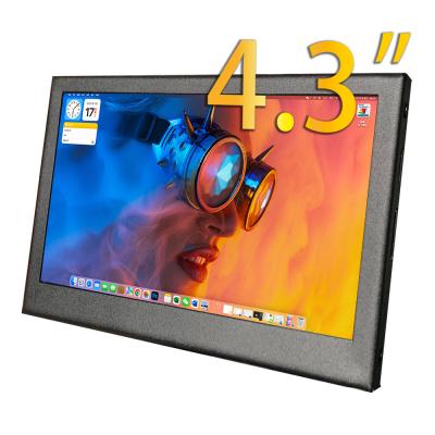 China 4.3 inch LCD Monitor 800*480 Draagbare Monitor Voor Cell Phone Te koop