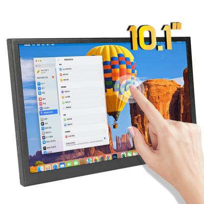 China 10.1 inch draagbare LCD-scherm 1024x600 capacitieve touchscreen-scherm 300 Cd/M2 Te koop