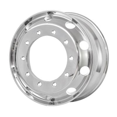 China Alumina Alloy 24.5 Inch Aluminum Alloy Forged 10 Hole Wheel Twin Polished Rims for sale