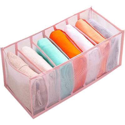 China CLASSIC Folding Drawer Organizers Clothes Mesh Jeans Compartment Storage Box Closet Organizer For Clothes for sale