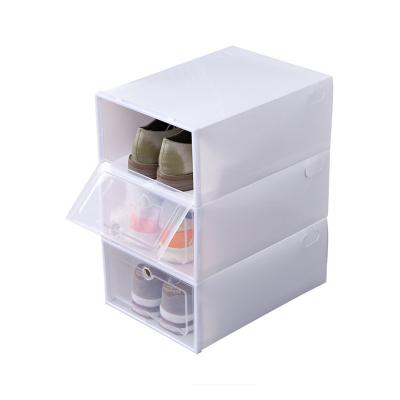 China 2022 New Amazon Sustainable Design Diy Clear Stackable Custom Shoe Box Storage Cabinet Great For Under Bed Living Room for sale