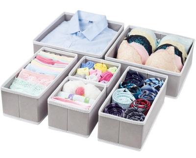 China Sustainable Foldable Box Closet Dresser Drawer Tissue Storage Organizer for sale