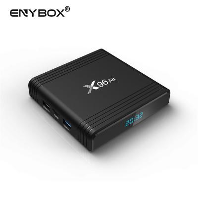 China OTA Upgrading Android 9.0 TV Box 4gb Ram 64gb ROM 5G WIFI MIMO Amlogic S905X3 X96 Air TV Box Top Selling for sale