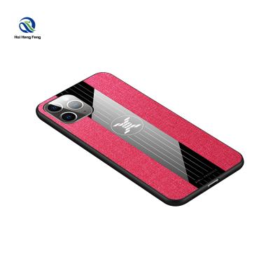 China Pro New Phone 11 Max Cloth Grain Shell Anti-dirty And Max Phone 11 Soft Phone Case Anti-fall Pro Shell for sale