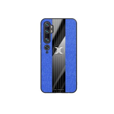 China 2021 Brand New Anti-drop PC+TPU Frosted Dustproof And Drop-proof Soft Cell Phone Shell Fabric Pattern Shell Case For xiaomi CC9 pro for sale