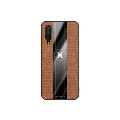 China 2021 Brand New Anti-drop PC+TPU Frosted Dustproof And Drop-proof Soft Cell Phone Shell Fabric Pattern Shell Case For Xiaomi CC9 for sale