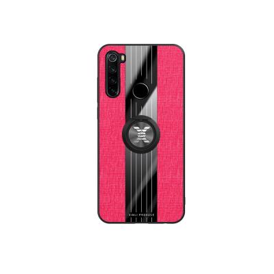 China 2021 Brand New Anti-drop PC+TPU Frosted Dustproof And Drop-proof Soft Cell Phone Shell Fabric Pattern Shell Case For xiaomi Redmi Note 8T for sale