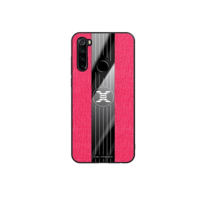 China 2021 Brand New Anti-drop PC+TPU Frosted Dustproof And Drop-proof Soft Cell Phone Shell Fabric Pattern Shell Case For xiaomi Redmi Note 8T for sale