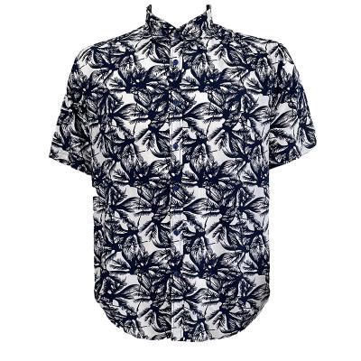 China Cheap Men's Anti-Pilling Shirt Men's Fashionable Printed Custom Printed Casual Short Sleeve Plus Size for sale