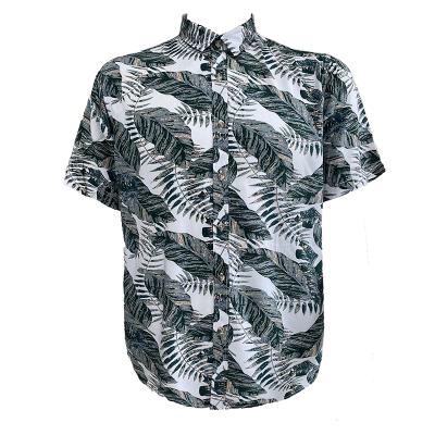 China Anti-pilling audit comfortable and suitable viscosa printing short sleeve shirt for sale