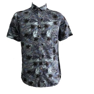 China Custom Short Sleeve Men's Anti-Pilling Beach Hawaiian Shirt Party Printed Patterned Print Patterned Shirt Button Up Shirts for sale